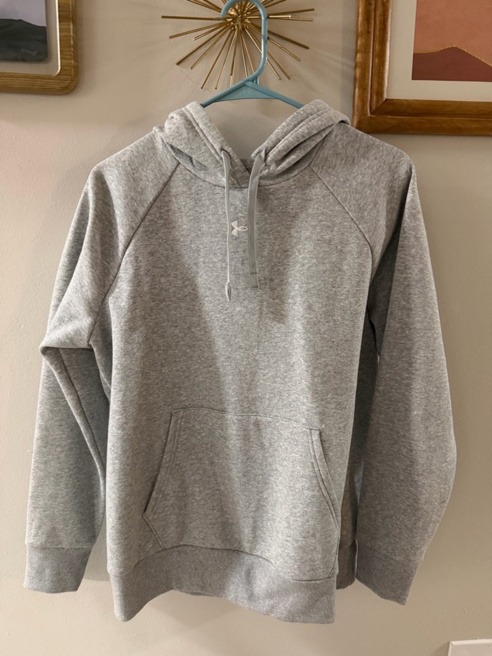 Under Armour Gray Pullover Hoodie Womens Lightweight Fleece